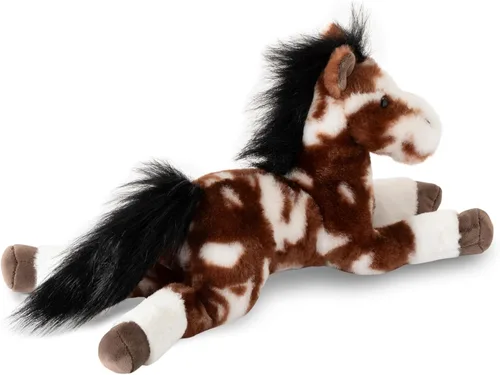 Vista 3 de The Petting Zoo Peluche de caballo pinto, diseño de caballo pinto, regalos para niños, animales salvajes de corral Onez, juguete de peluche
