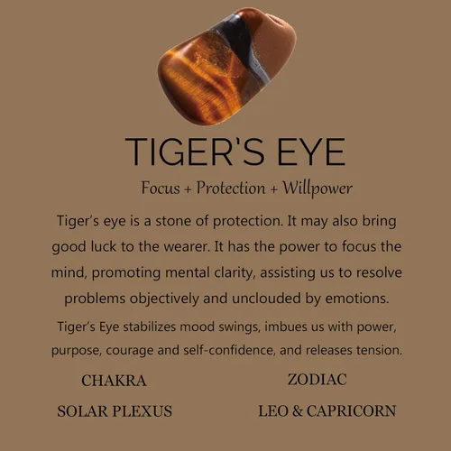 Vista 6 de HASKARE Healing Crystals Tiger Eye Bracelets for Men, Mens Jewelry Beads Protection Crystal Tigers Eye Bracelet, Genuine Stone Bead Bracelet Anxiety