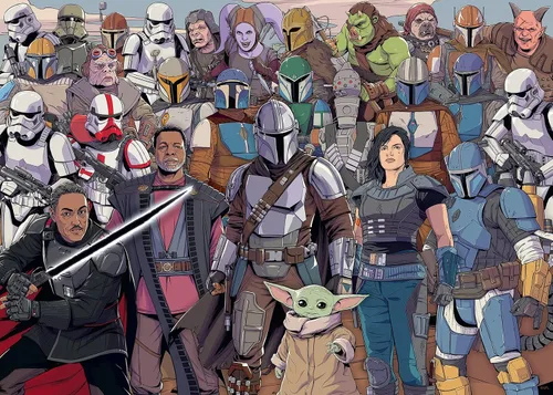 Vista 6 de Ravensburger Star Wars: The Mandalorian Challenge - Rompecabezas de 1000 piezas Diseño de pieza único Tecnología Softclick Regalo ideal