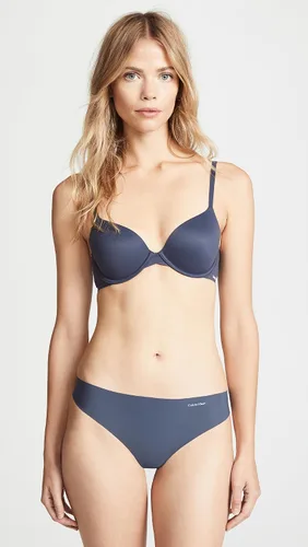 Vista 5 de Calvin Klein Tanga invisible QD3558 para mujer (3 unidades), SpeakeasyCaramelo claroNegro