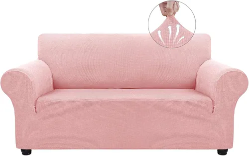 Vista 44 de Asnomy Fundas de sofá para sofá de 2 cojines, fundas elásticas para sofá biplaza, protector de mascotas, fundas de muebles para perros y gatos, tela