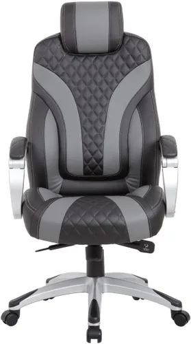 Vista 5 de Boss Office Products Silla ejecutiva con brazo con bisagras en negro/gris