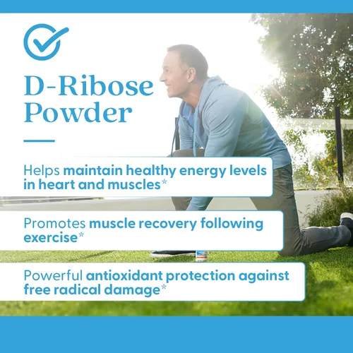Vista 7 de Doctor's Best Pure D Ribosa - Suplemento en polvo para hombres y mujeres, apoya la producción de energía ATP en corazón y músculo, apoyo de salud