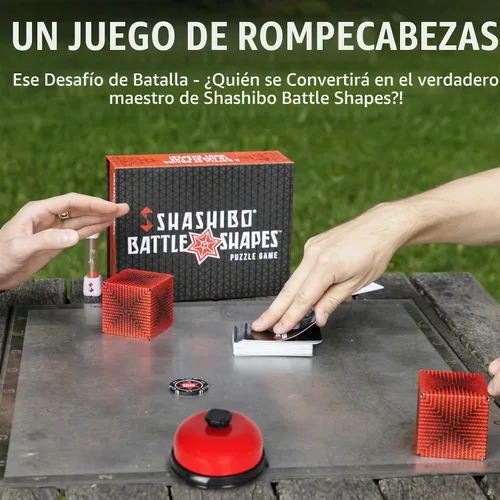 Vista 2 de Juego de rompecabezas magnético de formas de batalla Shashibo – Juega solo o con un amigo - Desafiante juego de caja cambiante de formas