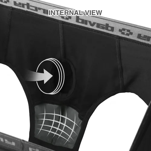 Vista 6 de DAVID ARCHY Ropa interior para hombre de modal ultra suave con doble bolsa, calzoncillos tipo brief con soporte cómodo y ligero para hombres Negro