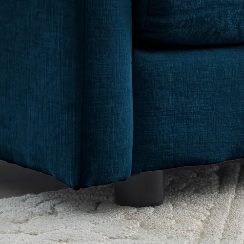 Vista 6 de Moderno juego de sofá modular de 3 piezas, asiento extra profundo, sofá modular en forma de L de gran tamaño con sofá biplaza y sofá individual
