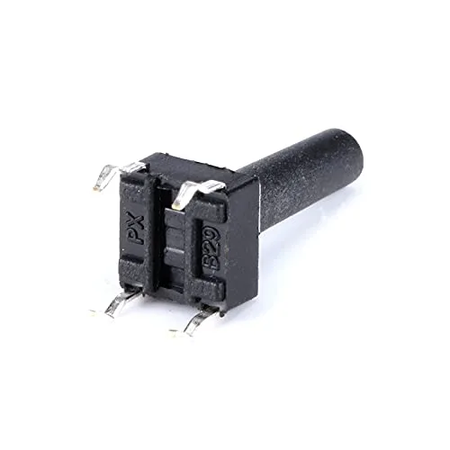 Vista 5 de 100 unids/lote 0.236x0.236x0.591 in 4PIN táctil táctil micro interruptor botón táctil botón de reinicio automático 260.433 in teclas botón DIP