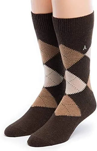 Vista 7 de WARRIOR ALPACA SOCKS - Calcetines de vestir premium de lana de alpaca bebé para hombres y mujeres Negro