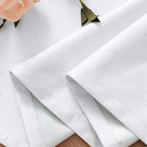 Vista 8 de PrinceDeco Cortinas de lino natural de 45 pulgadas para ventana pequeña, bolsillo para barra, cortinas opacas completas con forro blanco, paneles
