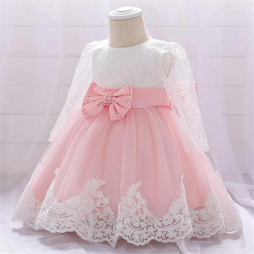 Vista 4 de Vestido de otoño de lino de algodón de manga larga con tutú de flores, vestido de princesa, vestido de tul para Navidad