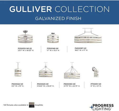 Vista 10 de Gulliver Collection - Lámpara colgante costera galvanizada (1 lámpara)