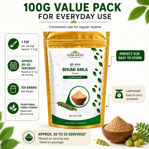 Vista 7 de Polvo orgánico Bhumi Amla – Rico en Vitamina C Antioxidante – Apoya la función inmune saludable 3.53 oz (paquete de 1)