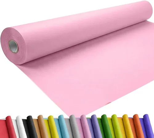 Vista 28 de SMART&CASUAL Papel de regalo negro de 17.8 x 760 pulgadas (63 pies) de papel kraft para regalo, tablón de anuncios, ramos, flores, niños, embalaje