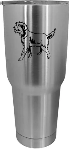 Vista 462 de Cairn Terrier - Vaso grabado con temática de perro, 30 onzas