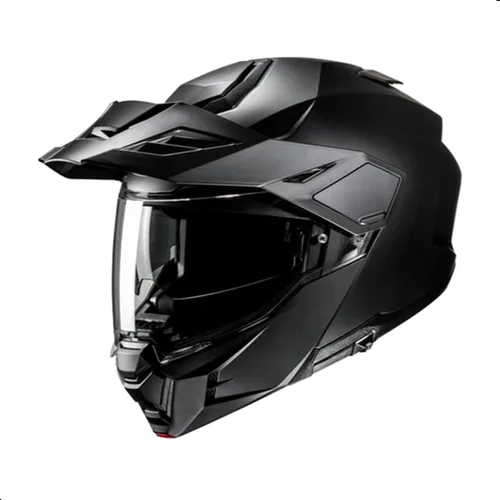 Vista 3 de Casco modular sólido HJC i80 para motocicleta con visera HJ-44 Pin-lock, aprobado por el DOT (Negro, XS)