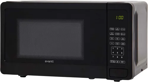 Vista 5 de Avanti - Horno microondas compacto de 700 vatios con 6 configuraciones precocinadas, descongelación rápida, panel de control electrónico y plato
