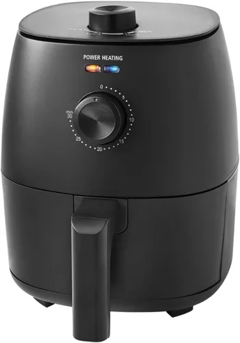 Vista 2 de Freidora de aire de capacidad de 2.2 cuartos de galón, antiadherente, cesta apta para lavavajillas, 1150 W, color negro