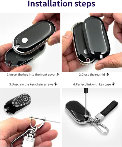 Vista 7 de For Mercedes Benz A C E S G CLK EQE EQS GLC GLE Smart Remote Key