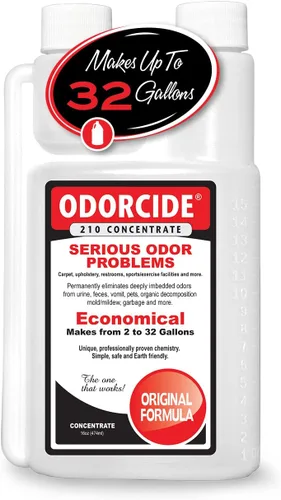 Vista 12 de Odorcide Eliminador de olores concentrado: eliminador de olores para olores fuertes en alfombras, madera dura y más, eliminador de humo, sudor