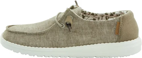Vista 51 de Hey Dude Wendy Chambray - Zapatos para mujer, mocasines con cordones para mujer, cómodos y ligeros Aurora Blanco 2