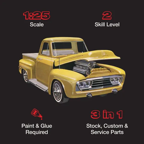 Vista 2 de AMT 1953 Ford Pickup Kit de modelo a escala 1:25