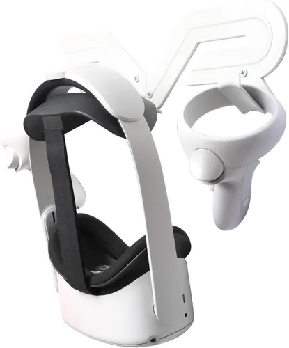 Vista 2 de CNBEYOUNG Soporte de almacenamiento para auriculares VR compatible con Quest 2 Pro Rift S, índice de válvula, PSVR 2, HTC Vive, Vive Pro, HP Reverb