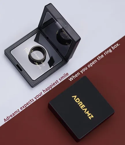 Vista 6 de Adreamz Anillo giratorio de 0.236 pulgadas para aliviar la ansiedad con cuentas Cruz Señor oración platanegroorooro rosa anillo de acero inoxidable
