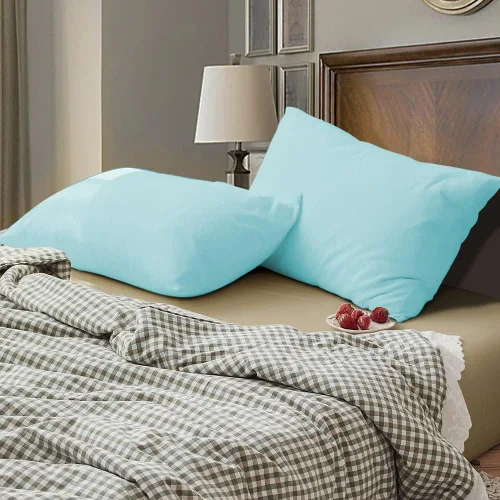 Vista 6 de BEDSUM Juego de 2 fundas de almohada de microfibra estándar suaves, resistentes a las arrugas y de fácil cuidado con cierre de sobre para niños, 20