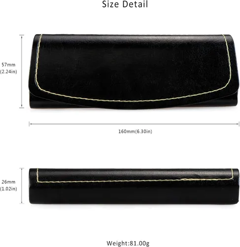 Vista 3 de LifeArt Funda rígida para gafas de sol funda de piel sintética de moda ligera