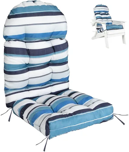 Vista 18 de FUNBERRY - Cojín para silla Adirondack, cojines gruesos y cómodos para mecedora, antideslizante, con protector contra decoloración, impermeable