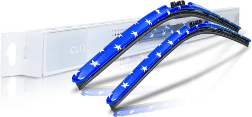 Vista 15 de ClixWipers - Limpiaparabrisas de repuesto de fibra de carbono negra de 14 + 14 pulgadas (juego de 2) para todo tipo de clima, limpiaparabrisas