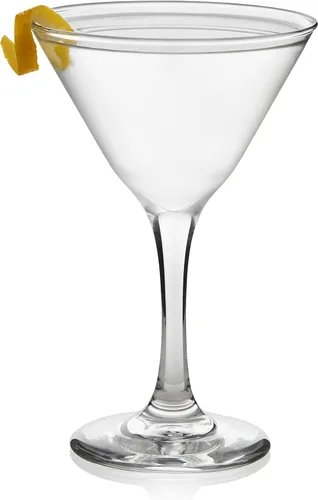 Vista 11 de Libbey Entertaining Essentials - Juego de 6 vasos de Martini altos, delgados, con forma triangular, vasos de cóctel clásicos para vinos, cócteles