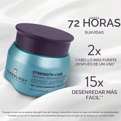 Vista 3 de Pureology Strength Cure Treatment Mask - Para cabello dañado