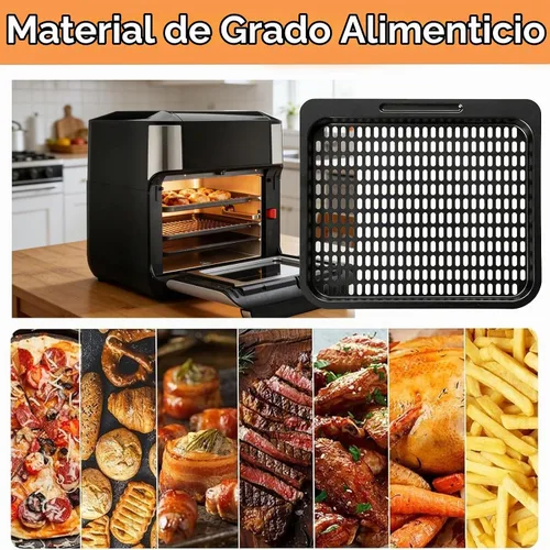 Vista 5 de 2 piezas de repuesto para freidora de aire, rejilla de cocina de malla de 10 cuartos de galón, accesorios para freidora de aire Instant Vortex Plus
