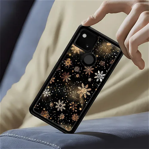 Vista 573 de Compatible con Google Pixel 4A 5G Mobile Case Creative Acrylic Panel trasero Silicona Protección Grip especialmente diseñado para Google Pixel 4A 5G