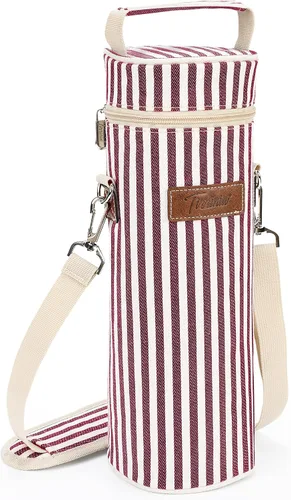 Vista 9 de Tirrinia - Bolsa enfriadora de botellas de vino individual Beige