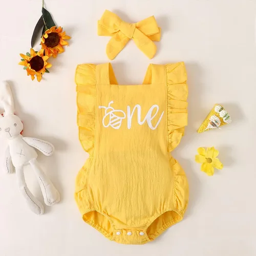 Vista 36 de Shalofer Traje de primer cumpleaños para bebé niña con diadema