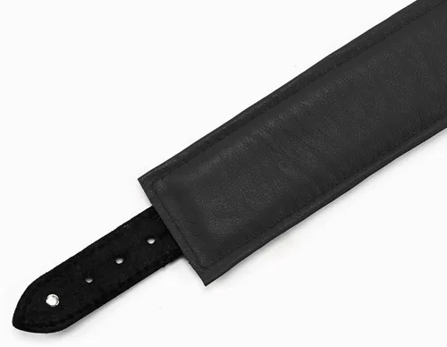Vista 4 de Madison Collar Latigo Leather Lambskin O-Ring Handmade Padded Leather Collar