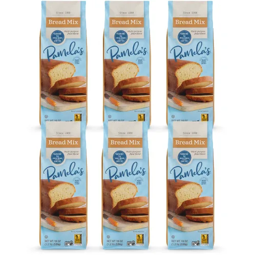 Vista 2 de Pamela's Products Mezcla de pan sin gluten, paquetes de 19 onzas