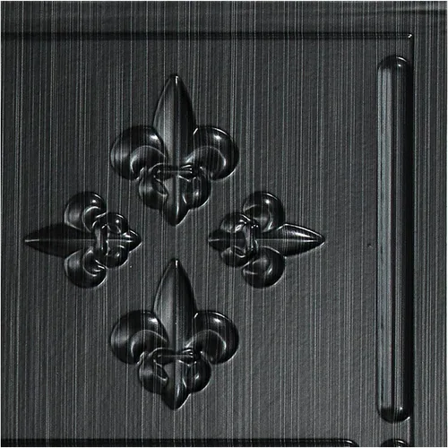 Vista 14 de FASÄDE Fleur-de-lis - Panel decorativo de vinilo decorativo para salpicaduras de 18 x 24 pulgadas en cobre piedra lunar (paquete de 5)