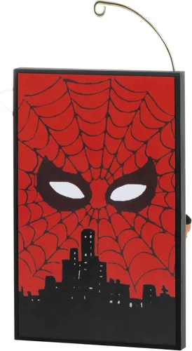 Vista 2 de Hallmark Keepsake Adorno de Navidad de plástico 2022, Marvel Spider-Man Amazing Fantasy 60 aniversario