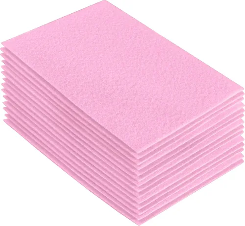 Vista 129 de FabricLA Hojas de fieltro acrílico para manualidades, cuadrados de fieltro precortados suaves de 4 x 4 pulgadas (3.9 in x 3.9 in), utiliza hojas