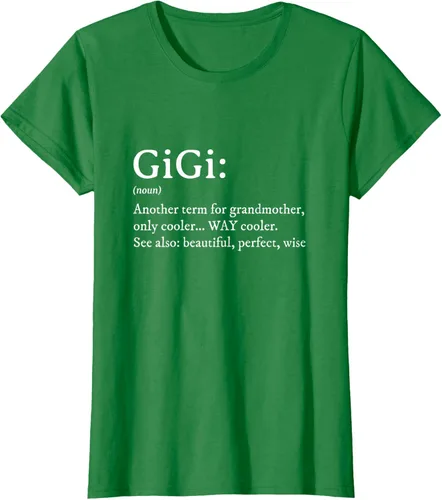 Vista 43 de Gigi Definition - Camiseta de regalo para abuela, cumpleaños y abuela, Negro