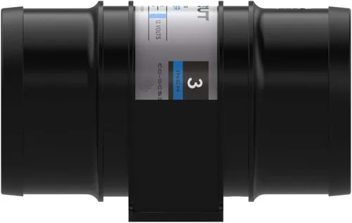 Vista 3 de Soplador de aire ligero en línea de 3 pulgadas de la serie Club, 12V 180 CFM para carreras de automóviles, motor, refrigeración de cabina, sentinas