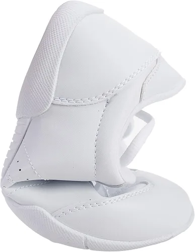 Vista 4 de BAXINIER Zapatillas de baile de animadoras blancas para jóvenes, tenis para caminar, transpirables, para competición
