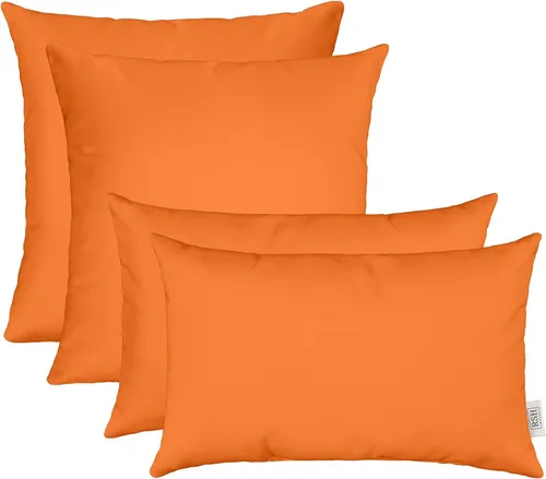 Vista 39 de RSH DECOR: Sunbrella Juego de 4 almohadas lumbares y cuadradas 20 x 12 pulgadas y 17 x 17 pulgadas Tela resistente al agua y a la decoloración