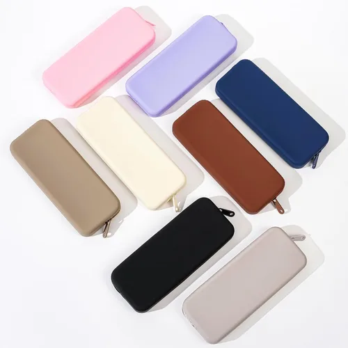 Vista 6 de Soporte para brochas de maquillaje de silicona, bolsa de maquillaje de viaje, organizador de brochas portátil suave, artículos esenciales de viaje