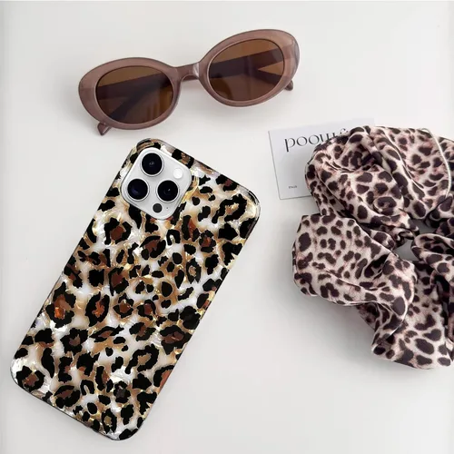 Vista 2 de J.west Funda compatible con iPhone 11 Pro Max de 6.5 pulgadas, diseño de leopardo para mujeres y niñas, bonito diseño de patrón de guepardo, funda