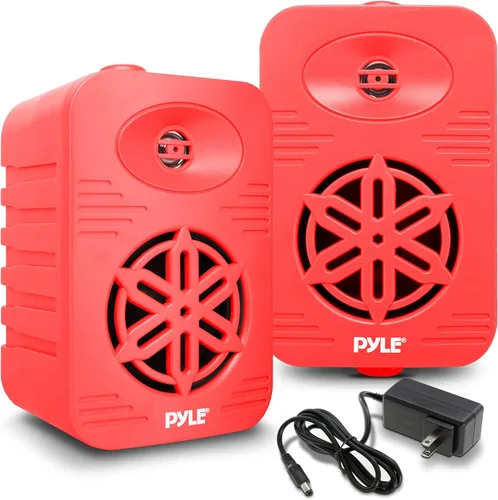 Vista 21 de Pyle USA - Par de altavoces Bluetooth para interiores y exteriores, sistema de altavoces de rango completo de 2 vías de 300 W, doble impermeable, 4