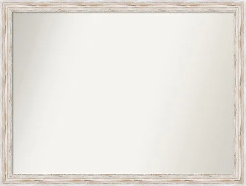 Vista 122 de Amanti Art Espejo personalizado, espejo de baño estrecho Alexandria White Wash, espejo de pared o espejo de tocador de baño sobre el fregadero